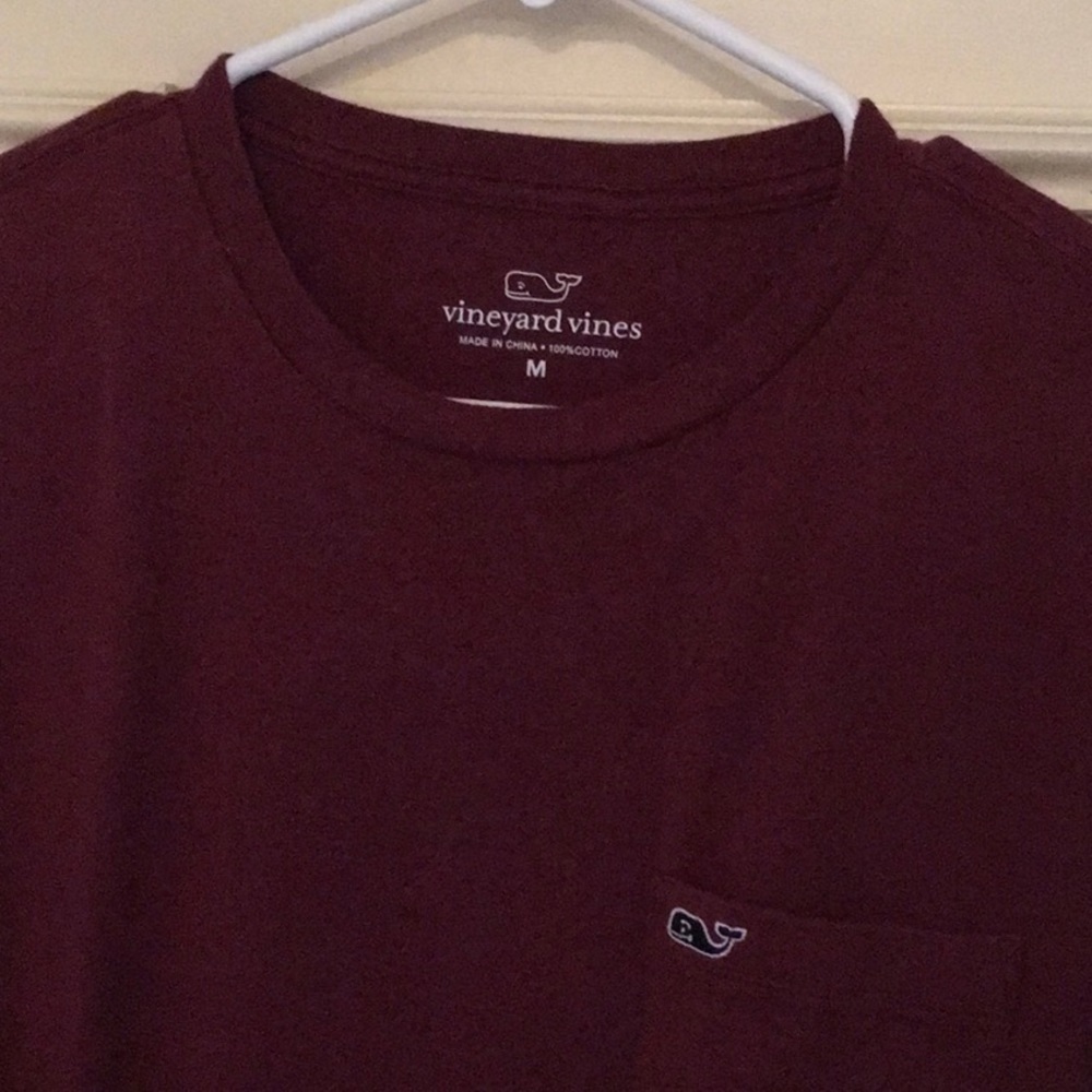 Vineyard Vines maroon long sleeve tee